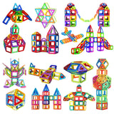 Magnetic Building Blocks Set - STEM Educational Toys for Kids with Big & Mini Pieces