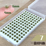 104PCS Miniature Grass & Flower Model Kit – Realistic DIY Scenery for Dioramas, Railways, and Gardens