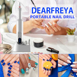 Professional Cordless Nail Drill – 18,000 RPM Rechargeable Manicure Machine with 5 Speed Settings