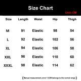 Men’s Hip Hop Pencil Pants with Elastic Waist – Comfortable Full-Length Ankle-Length Cotton Blend Casual Pants
