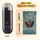 2-in-1 Electric Nose & Ear Hair Trimmer - Painless Grooming Kit for Men