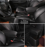 Suzuki Jimny Center Console Armrest Box with USB Ports (2019-2024) – Leather & ABS Storage Organizer