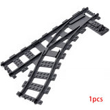 MOC City Train Rail Crossing & Flexible Tracks – DIY Building Block Set