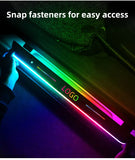 LED Car Door Sill Lights with Logo Projector – USB-Powered Threshold Lighting Kit (4pcs)