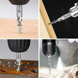 6-Piece Damaged Screw Extractor Set – High-Speed Steel Drill Bit Kit for Stripped and Broken Screws