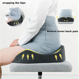 Memory Foam Seat Cushion - Portable Comfort Pad for Car & Chair