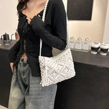 Bohemian Straw Flap Handbag for Women – Versatile, Stylish Summer Tote