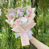 Hello Kitty Plush Bouquet - Sanrio Flower Doll Gift Set (35cm)