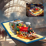 Magic Train Building Blocks Set – 889PCS Classic Movie Train Model for DIY Desktop Decoration & Kids