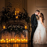 Velas LED sin llama: velas de acrílico parpadeantes para decoración del hogar y eventos