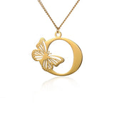 Elegant 18K Gold Butterfly Pendant Necklace – Trendy & Stylish Jewelry for Women