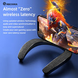 Wearable Bluetooth Neckband Speaker with Built-in Mic & TF Card Support – Hands-Free, Waterproof & Stereo Sound