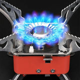 Portable Windproof Camping Stove - Compact Folding Gas Burner for Outdoor Cooking