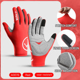 Cycling Gloves with Touchscreen - Breathable & Gel-Padded for Road & MTB Riding