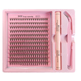 DIY Lash Extension Kit with 200 Natural Cluster Lashes