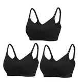 3-Piece Wire-Free Nursing Bra Set – Comfortable Maternity Bra for Breastfeeding Moms