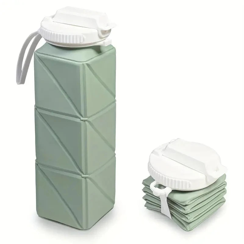 Taza de agua de silicona plegable: taza de viaje compacta, portátil y ecológica