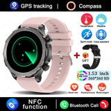 2025 AMOLED Smart Watch with Bluetooth Calling - GPS, NFC & Health Monitoring