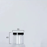 Airtight Clear Plastic Storage Jar – Sealed Food Container with Black Lid