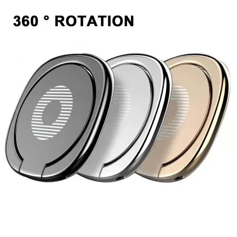 Soporte y soporte para teléfono con anillo de metal giratorio de 360° ultrafino