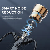Wired HiFi Karaoke Headphones with Mic - Noise Cancelling 3.5mm AUX Heavy Bass Earphones