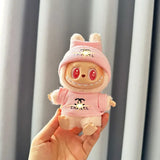 Labubu Doll Clothes – Fashion Overalls Outfit for 15cm/17cm Plush Anime Dolls (Fits V1 & V2 Models)