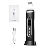 Ultrasonic Skin Scrubber & Electric Facial Pore Cleaner with EMS & Ion Technology