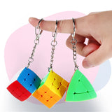 Cubo mágico con llavero Sengso Mini 3x3: juguete de rompecabezas portátil y decoración para mochilas