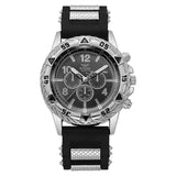 Men's Fashion casual Silicone Band Quartz Wrist Watch（Box Not Included ）