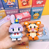 Disney & Sanrio Character Building Blocks Set - 108 Style Stitch & Hello Kitty Collection
