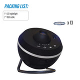 13-in-1 Starry Night LED Projector with Rotation & Timer for Bedroom Ambiance