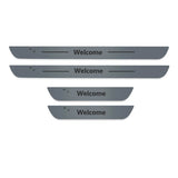LED Car Door Sill Lights with Logo Projector – USB-Powered Threshold Lighting Kit (4pcs)
