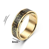 Viking Spinner Ring – Stainless Steel Anxiety Relief Ring with Celtic Knot Design