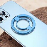 Soporte para teléfono con anillo magnético: soporte de escritorio plegable y extraíble MagSafe para iPhone