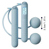 Smart Ropeless Jump Rope with Counter and Weighted Handles