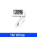 Digital LCD Thermometer with 1M Probe - Accurate Temperature Sensor for Household & Refrigeration Use