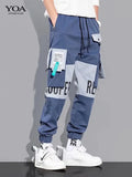 Men’s Lightweight Safari Cargo Pants – Elastic Waist Casual Trousers with Pockets