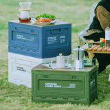 Portable Folding Camping Storage Box with Bench and Chopping Board
