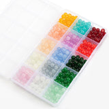 28-Color Glass Beads DIY Jewelry Making Kit – 8mm Round Crystal Beads with Accessories