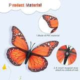 3D Monarch Butterfly Wall Stickers – Realistic PVC Window & Wall Decor for Home, Party & Gifts