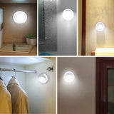 Luz LED nocturna para debajo de los gabinetes: funciona con pilas, se activa al tacto, LED blanco para el hogar y la cocina
