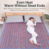 220V Double Seat Electric Heating Blanket – Soft Cashmere Flannel, Low Power Consumption, Intelligent Temperature Control