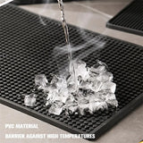 Alfombrilla de PVC impermeable para bar: antideslizante, resistente al calor y duradera para secar platos y tazas en bares y cafeterías del hogar