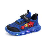 Spiderman LED Light-Up Sneakers for Boys - Kids' Casual Sports Shoes