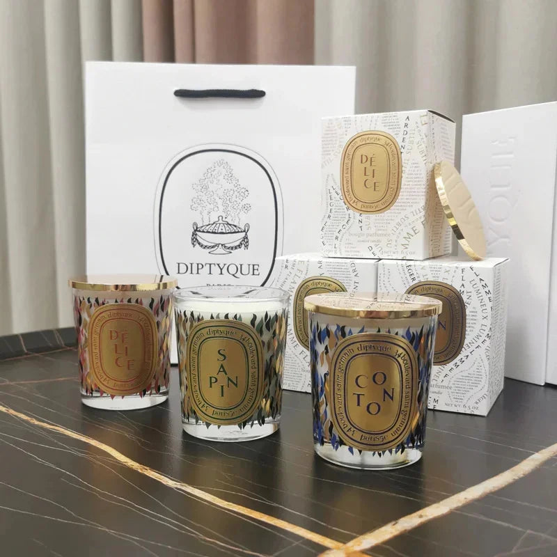Vela de aromaterapia francesa de lujo: aroma natural duradero para un hogar fresco y elegante