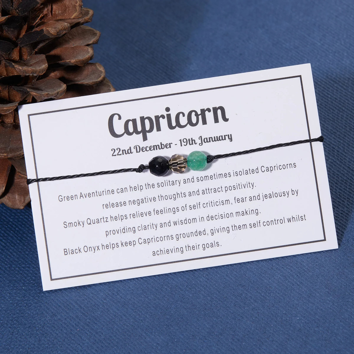 Trendy Unisex Stone Charm Bracelet – Stylish Rope Chain Jewelry
