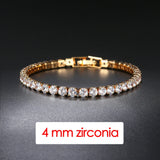 Pulsera con dijes geométricos para hombre con circonitas cúbicas: diseño elegante de hip hop y rock