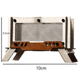 Portable Stainless Steel Charcoal Stove - Mini Camping Wood Burner for Indoor/Outdoor Use
