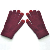 New Winter Thicken Warm Gloves For Men Women Students Knitted Three Finger Touch Screen Mittens Outdoor Cycling Skiing Gloves