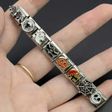 Customizable Stainless Steel Charm Bracelet for Men and Women – Personalized Fashion Jewelry